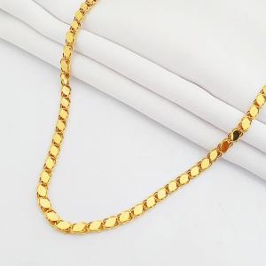 55 Cm 5 Mm Altın Pullu Zincir Kolye ZNP85055
