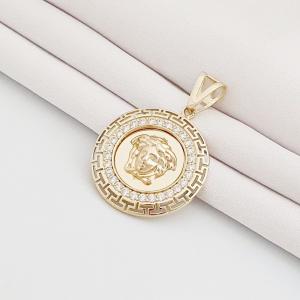 Versace Çerçeveli Medusa Madalyon Altın Kolye Ucu KL09196