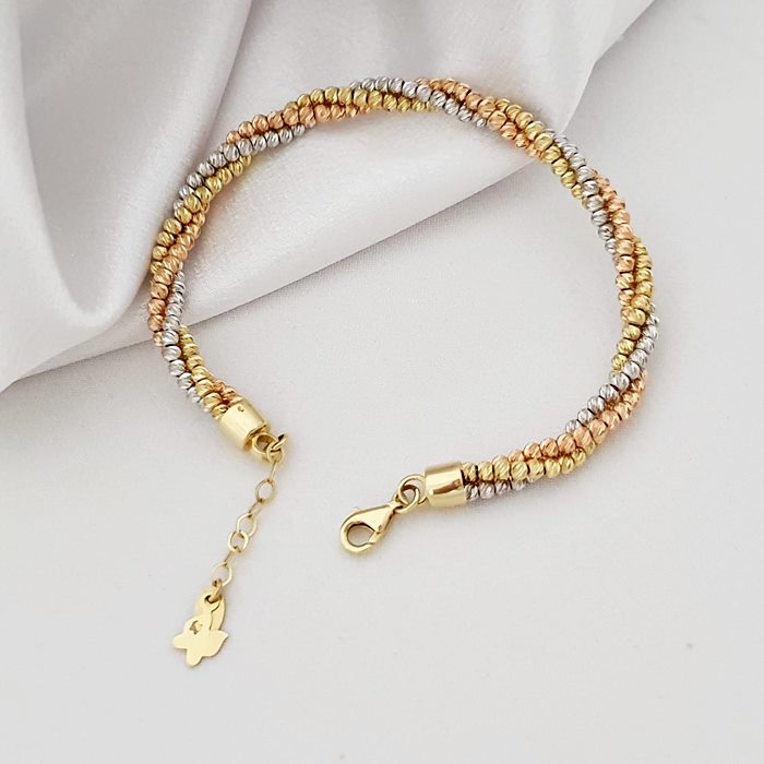 14 Ayar Altın Dorika Toplu Bileklik FB00563