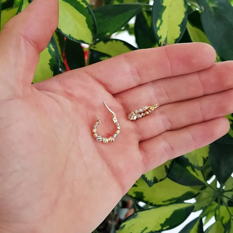 14 Ayar Dorika Altın Halka Küpe KP04759