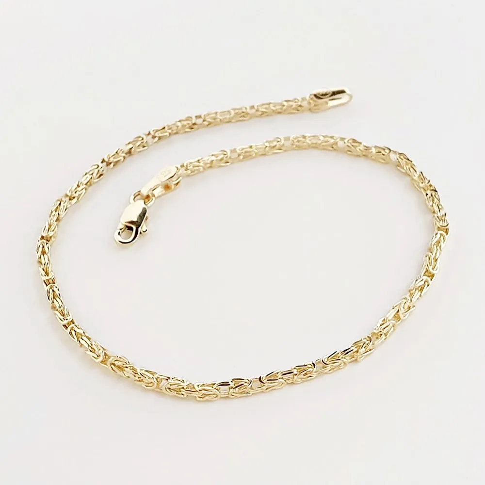 14 Ayar Unisex Kral Zincir Bileklik KN06655