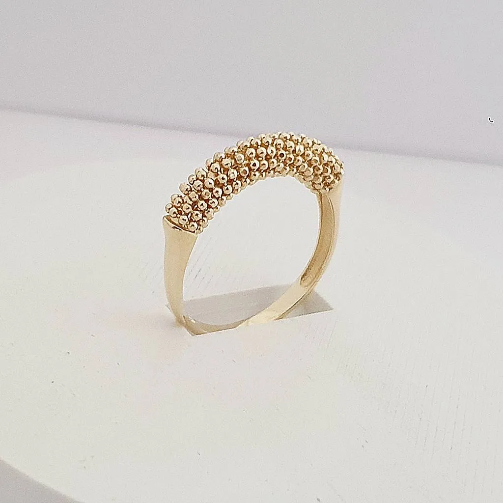14 Ayar Altın Top Mozaik Yüzük YZ03851