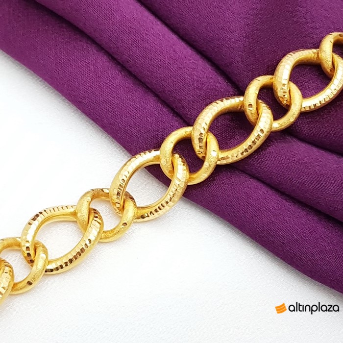 Kalın 22 Ayar Uzay Yolu Altın Bileklik KN01867 Altın Plaza