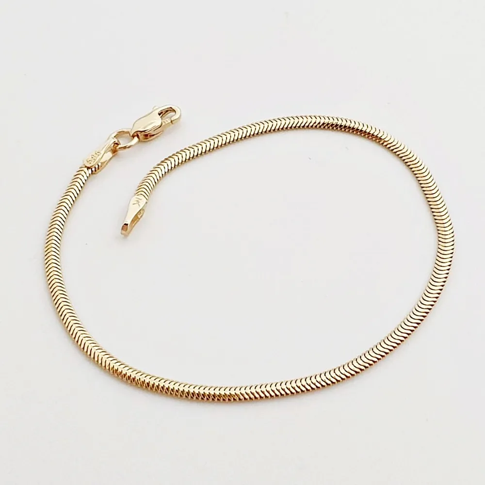 2mm 14 Ayar Balık Sırtı Zincir Bileklik KN06610