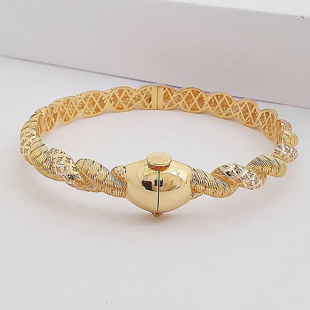 8 Ayar Altın Hasır Erzurum Burma Kelepçe Bilezik FB07365