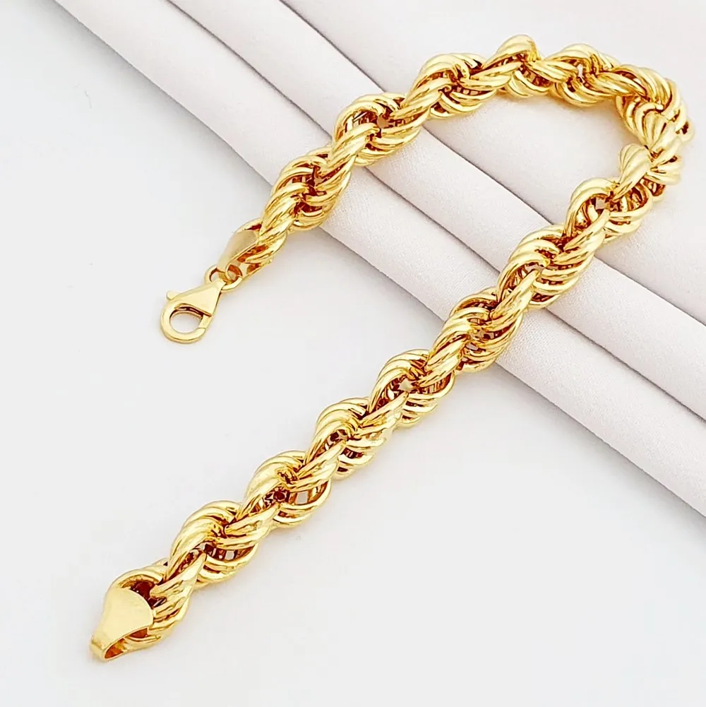 8mm 14 Ayar Halat Zincir Bileklik KN06639