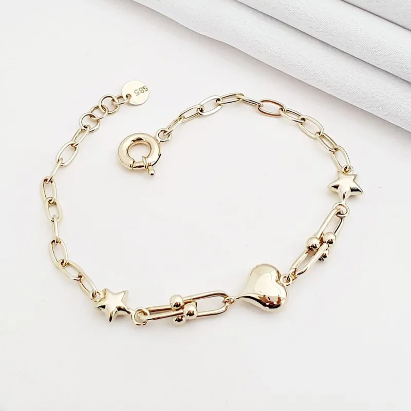 Altın Tiffany Yıldız Bileklik KN03381