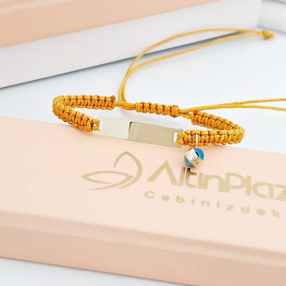 Ayarlanır Kordonlu Altın Kız ve Erkek Bebek Künyesi CK01909