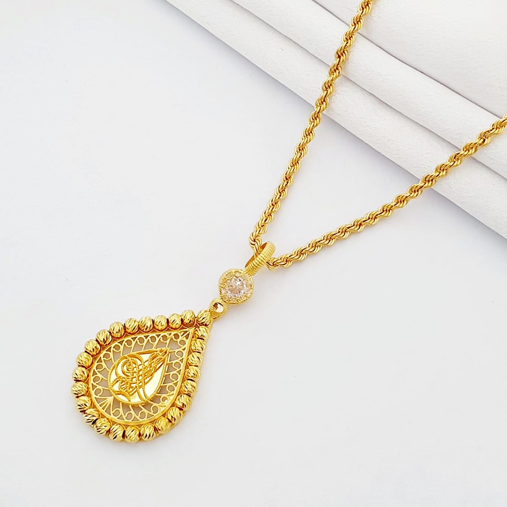 50 Cm 4 Mm Altın Pullu Zincir Kolye ZNP84050 Altın Plaza