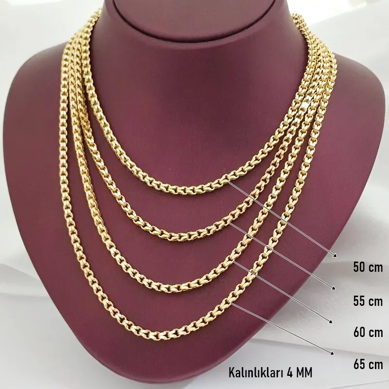 Güverseli 55 Cm Altın Zincir ZN02979