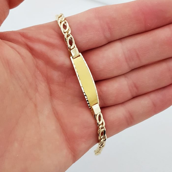 Kalın Kız Ve Erkek Bebek Künyesi CK01122 Altın Plaza