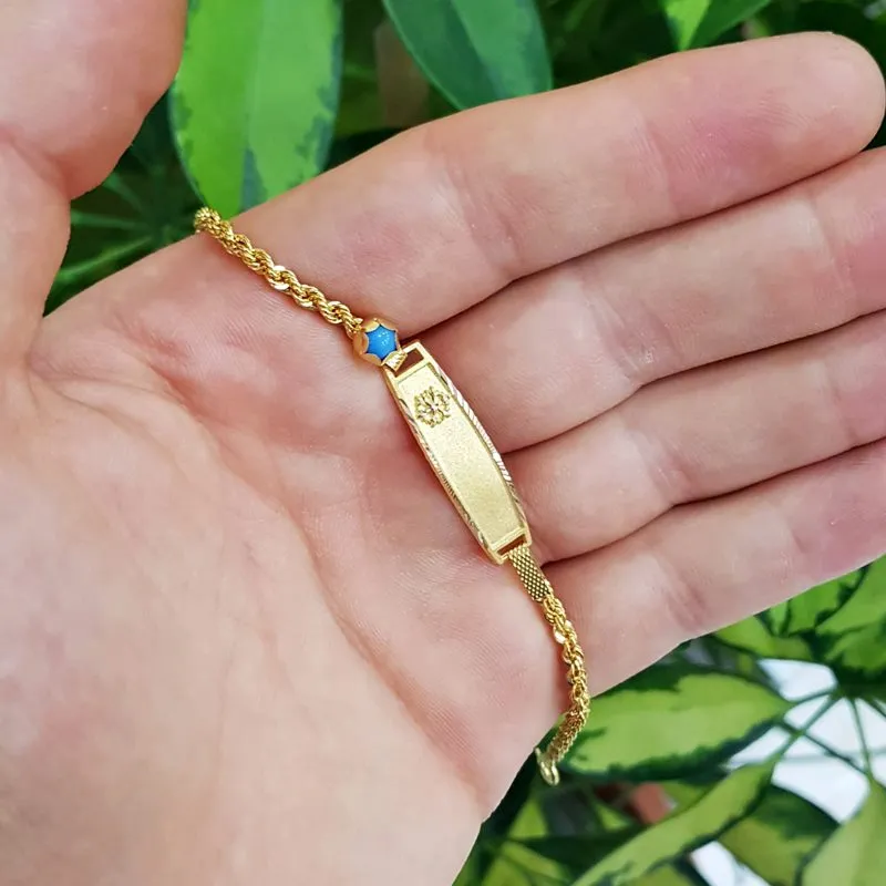 Kar Tanesi Baskılı Hediyelik Kız Ve Erkek Bebek Künyesi