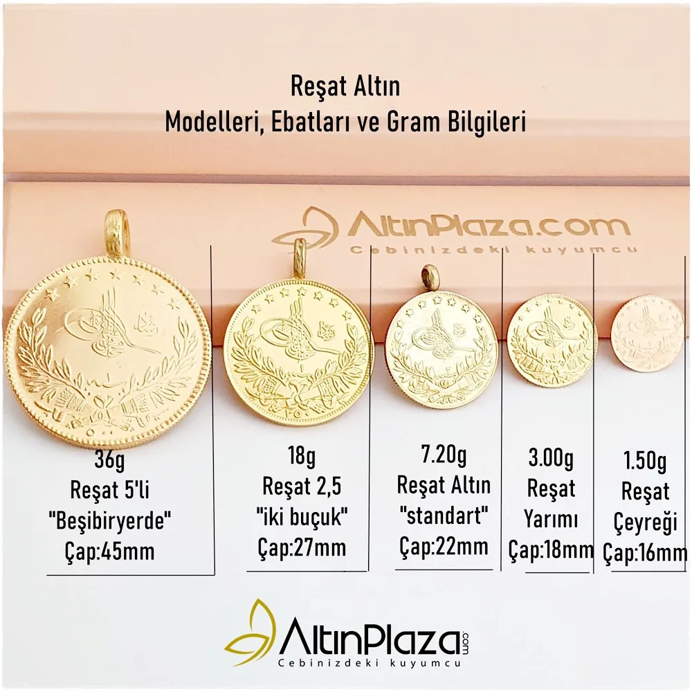Orjinal 22 Ayar Reşat Altını