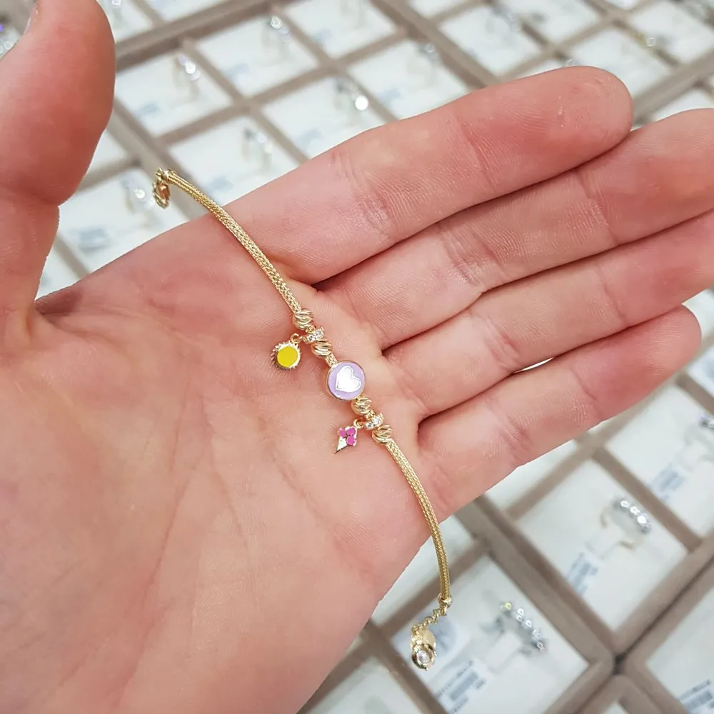 Pandora Kalpli Altın Kız Bebek Künyesi CK01735