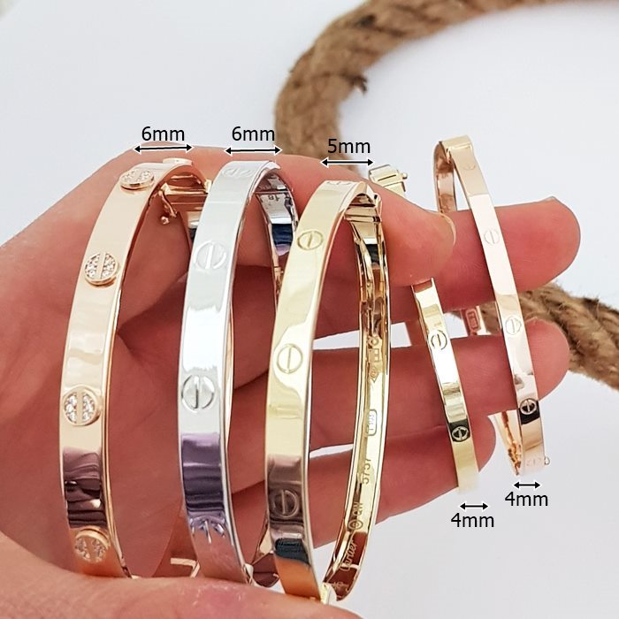 cartier model bileklik altın