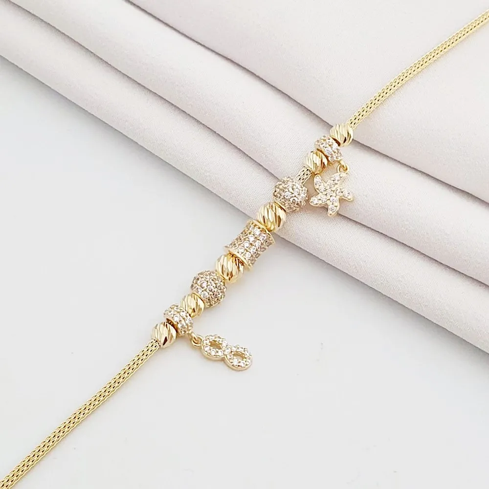 Yıldız Sonsuzluk Tasarım Pandora Altın Bileklik KN02592