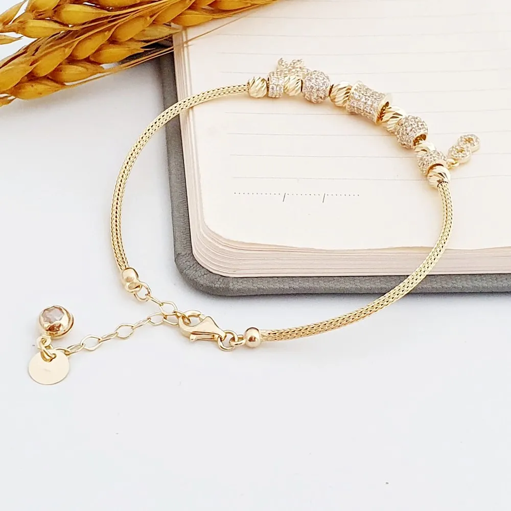 Yıldız Sonsuzluk Tasarım Pandora Altın Bileklik KN02592