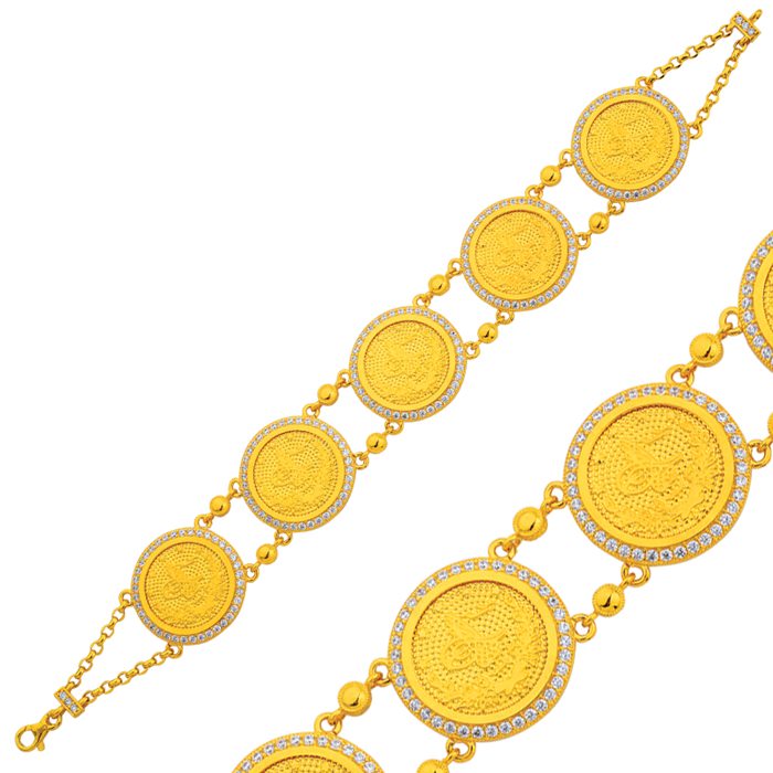 Çeyrek Altın Ebatında Tuğralardan İmal Edilmiş Altın