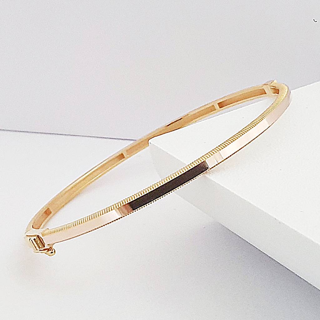 Düz 14 Ayar Altın Ajda Kelepçe Bilezik FB07282