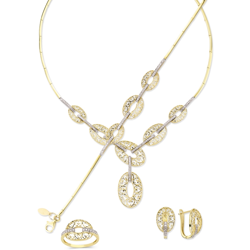 Halka Tasarimli Altin Set Modelleri St348