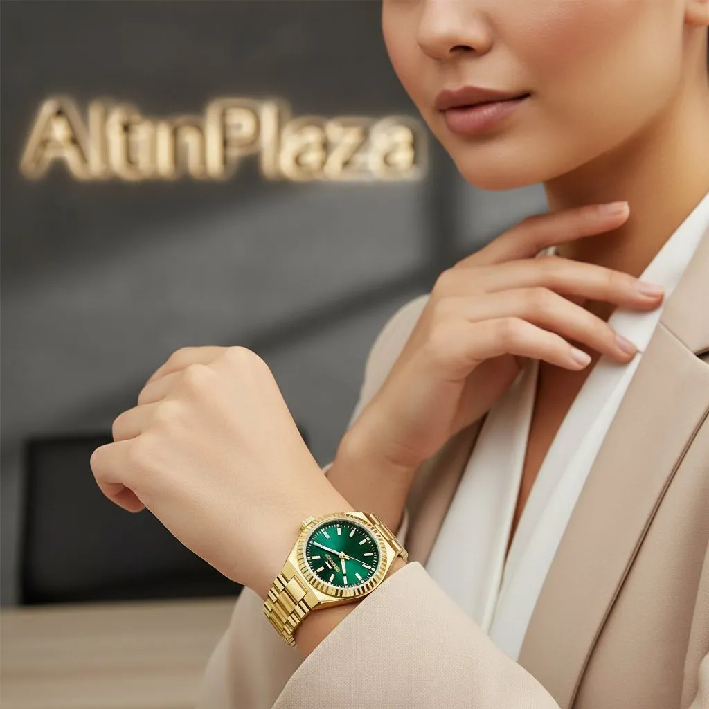 Slazenger SL.09.2476.3.04 Gold Kordonlu Orijinal Kadın Kol Saati