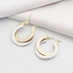14 Ayar 2 Li 23mm Altın Halka Küpe KP07557