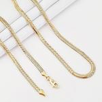 14K İtalyan Ezmesi Altın Zincir Kolye 55 Cm 3.5 Mm ZN03149