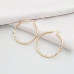 30mm Altın Klasik Büyük Halka Küpe KP09060