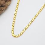 55 Cm 4 Mm Altın Pullu Zincir Kolye ZNP84055