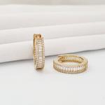 Baget 17mm Çap 14K Altın Halka Küpe KP07419