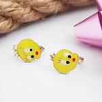 Tweety Modeli Altın Çocuk Küpesi