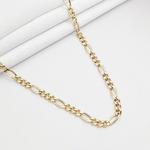 Yarım Metre Figaro Altın Zincir 50cm ZN03121