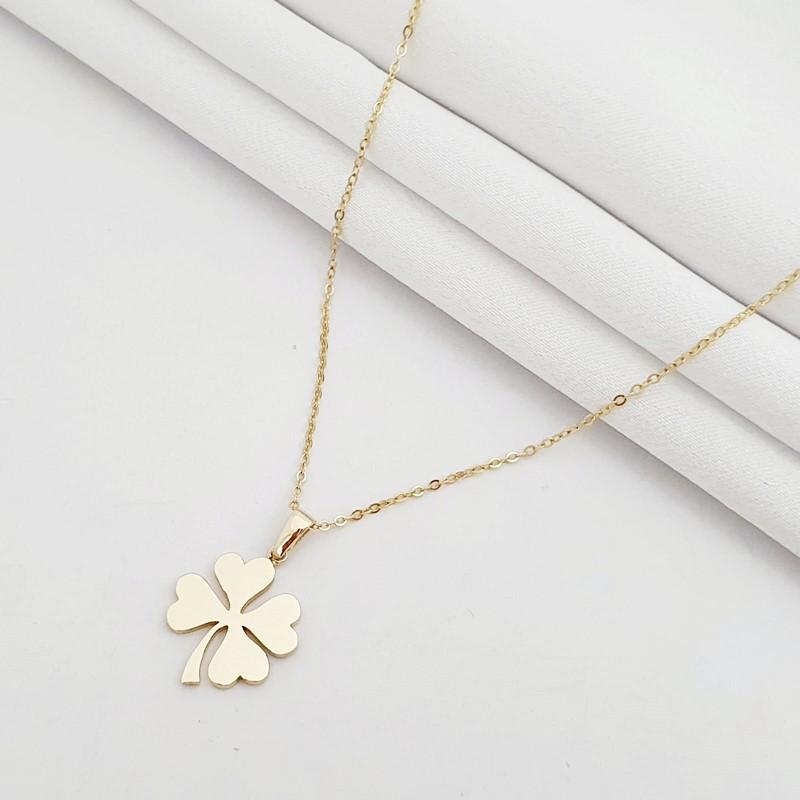 Yonca Altın Kolye'' İnanç, Umut, Aşk, Şans '' - Altın Plaza